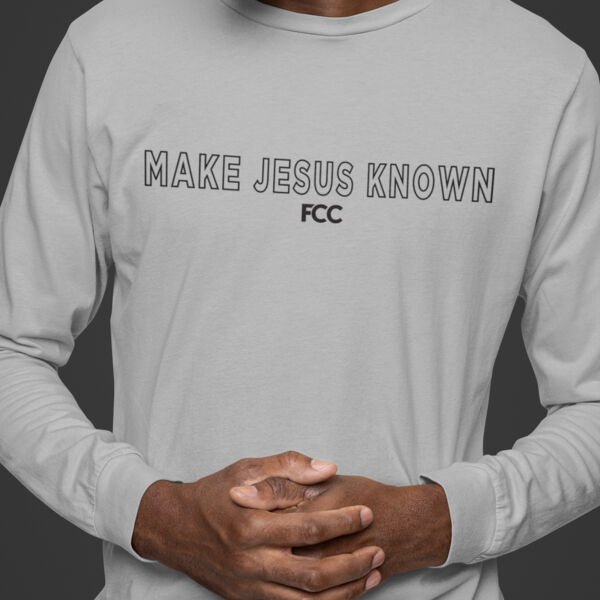 FCC Make Jesus Known  - Unisex Heavyweight Jersey Long Sleeve T-Shirt Thumbnail